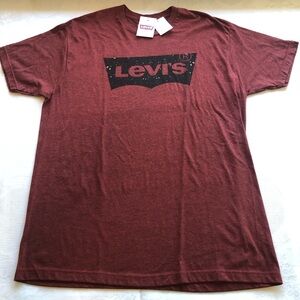 Levi’s Hybrid Tee Brown/Brick Graphic Print T-Shirt Men’s Size XL NWT Logo-Tee